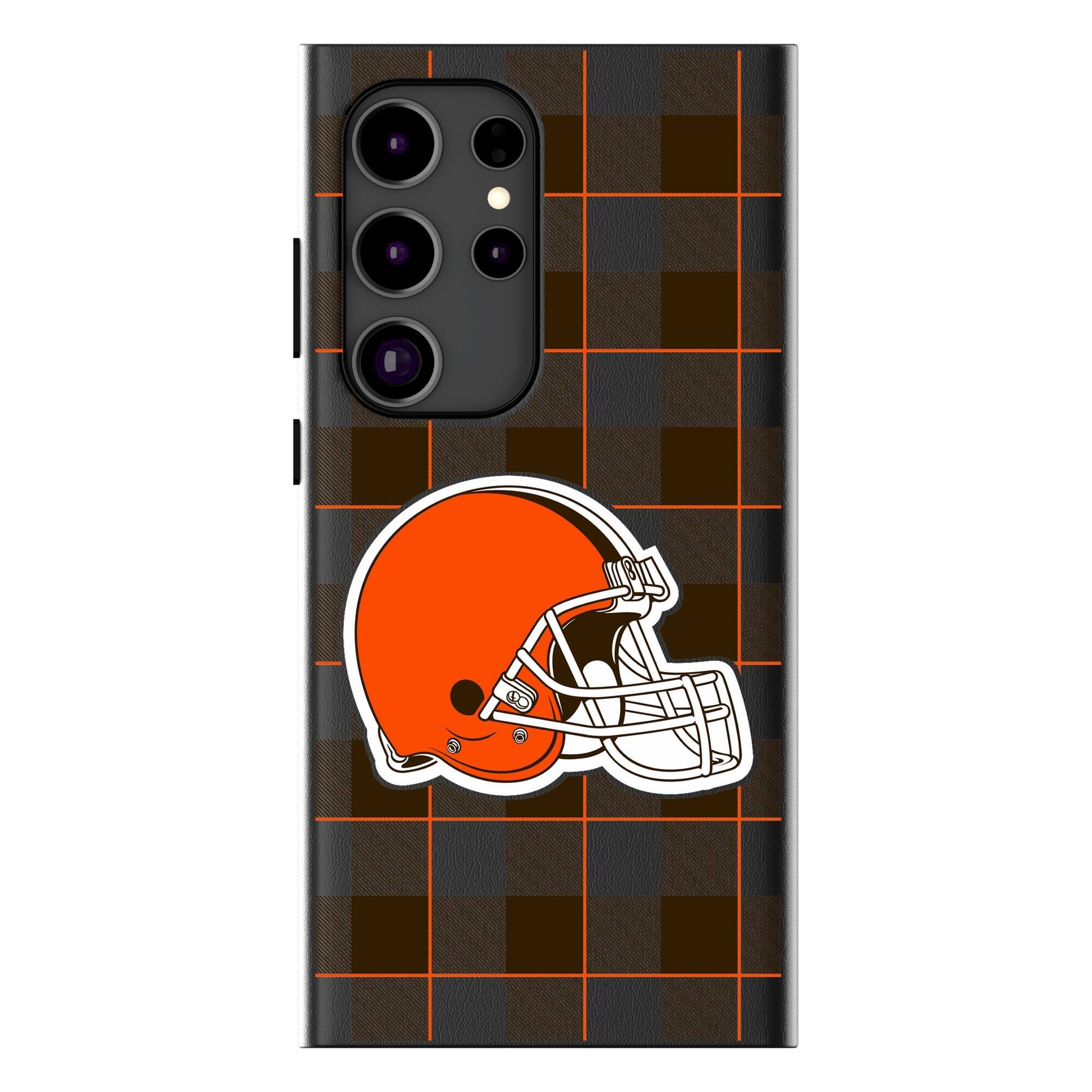 Keyscaper - NFL - Cleveland Browns Plaid Galaxy Magnetic Bump Case - S25 Ultra - Black price history on PriceWatchPro