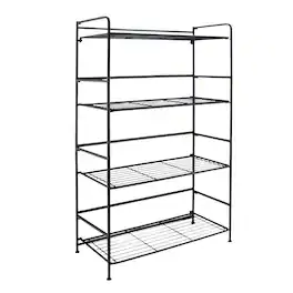 Flipshelf - 4 shelf wide unit - Black