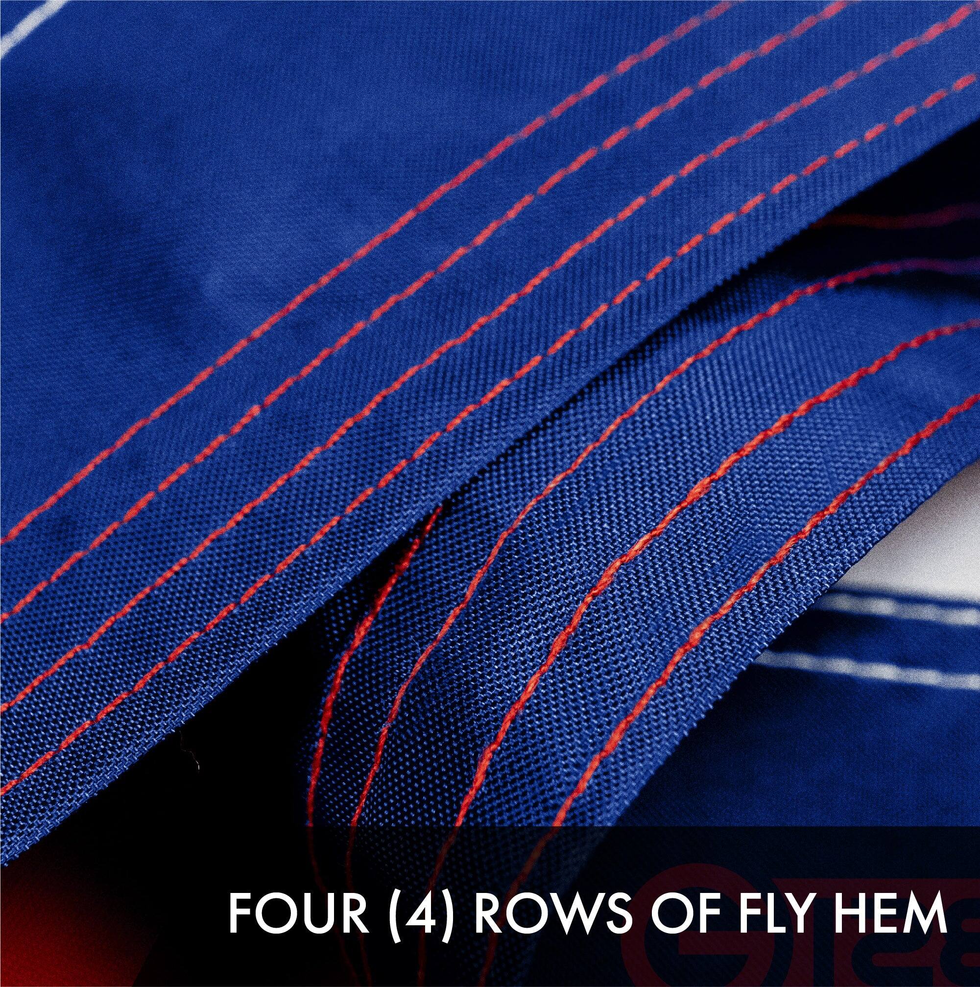 FOUR (4) ROWS OF FLY HEM