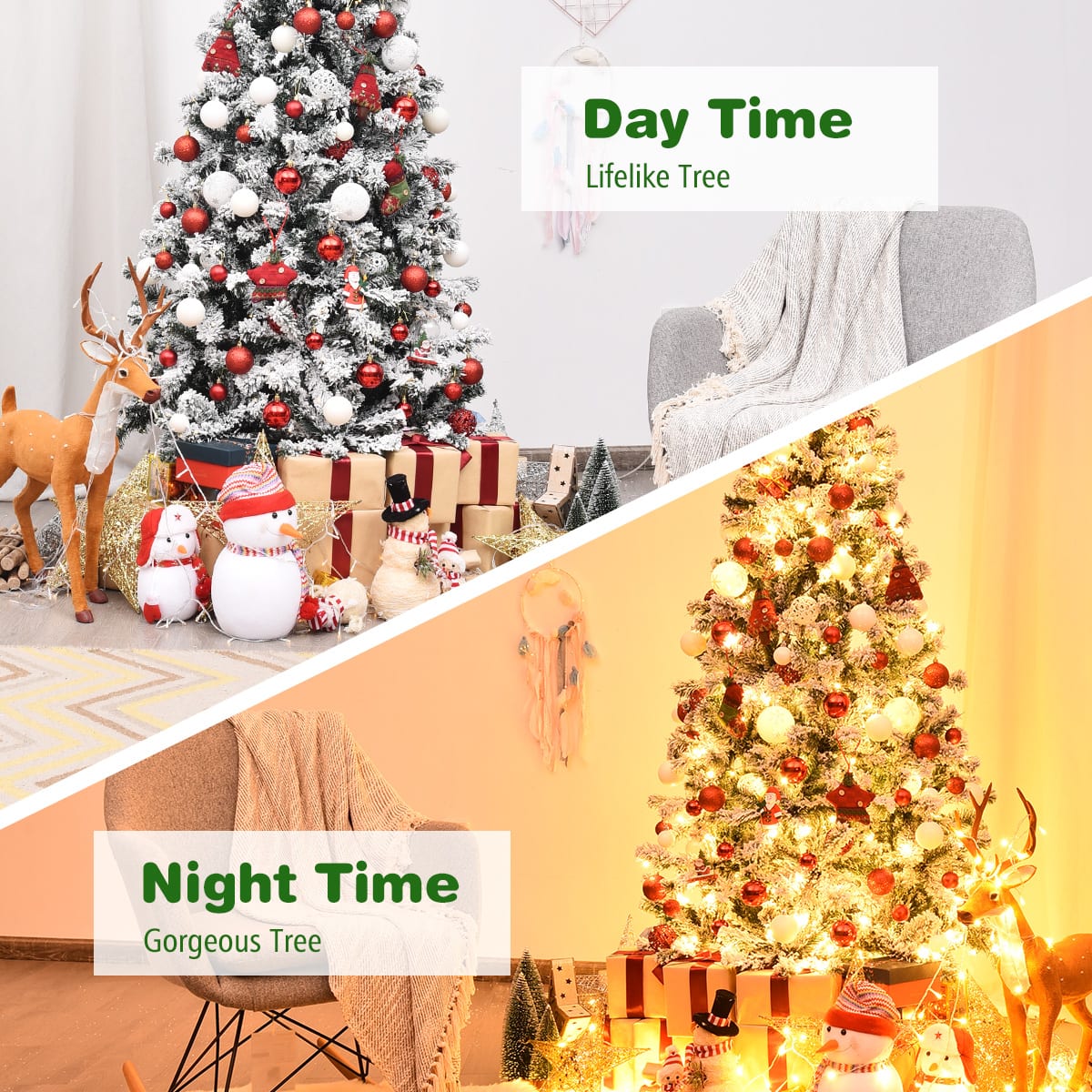Day Time: Lifelike Tree
Night Time: Gorgeous Tree