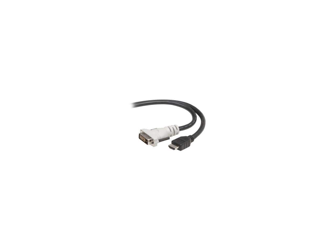 Belkin - F2E8171-03-SV 3 ft. Black HDMI to DVI-D HDMI to DVI Video Cable Male to Male