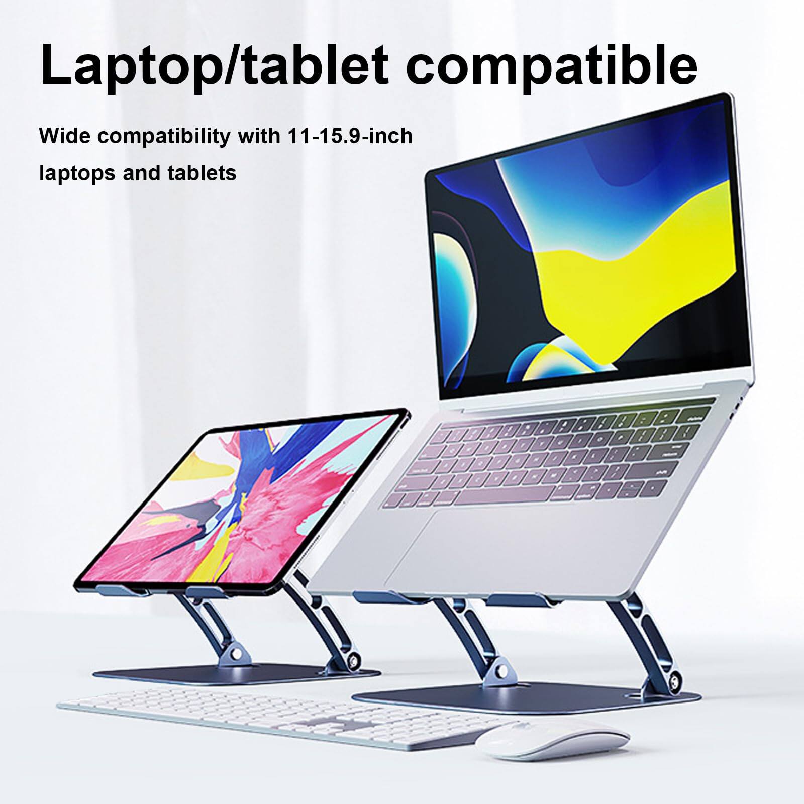 Laptop/tablet compatible  
Wide compatibility with 11-15.9-inch laptops and tablets