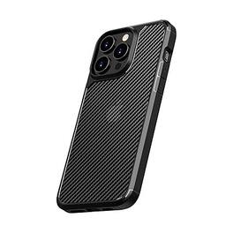 SaharaCase - Rugged Case for iPhone 15 Pro Max with Glass Screen, Camera Protector, Shock Absorbing - Black