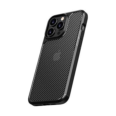 Front. SaharaCase - SaharaCase Rugged Case for iPhone 15 Pro Max with Glass Screen, Camera Protector, Shock Absorbing - Black.