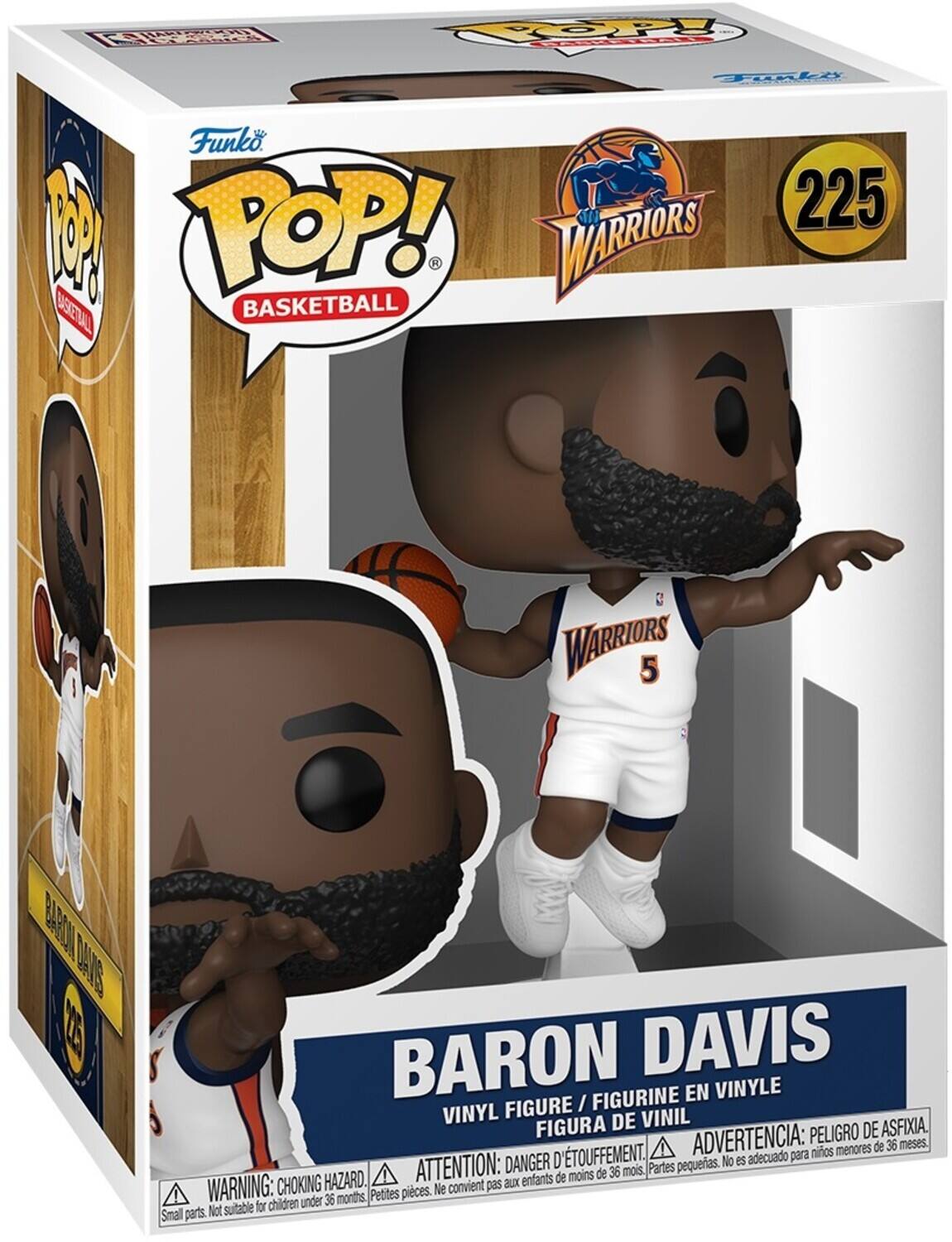 SIPRA HAENI T OOPY T Tuali Funko POP! 225 A WARRIORS BASKETBALL WARRIORS 5 BARC D4E E BARON DAVIS FIGURINE EN VINYLE FIGURE / VINYL DE VINIL FIGURA ADVERTENCIA: PELIGRO DE ASFIXIA menores de 36 meses. D'TOUFFEMENT. adecuado para nios DANGER pequeias. No es HAZARD. ATTENTION: aux enfants de moins de 36 mois. Partes WARNING: CHOKING Petites pices. N convient pas for children under 36 months Small parts Not suitable