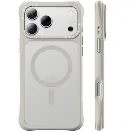Ornarto - for iPhone 17 Pro Max Case 6.9", Slim Shockproof Translucent Matte Phone Case with MagSafe - Stone Gray