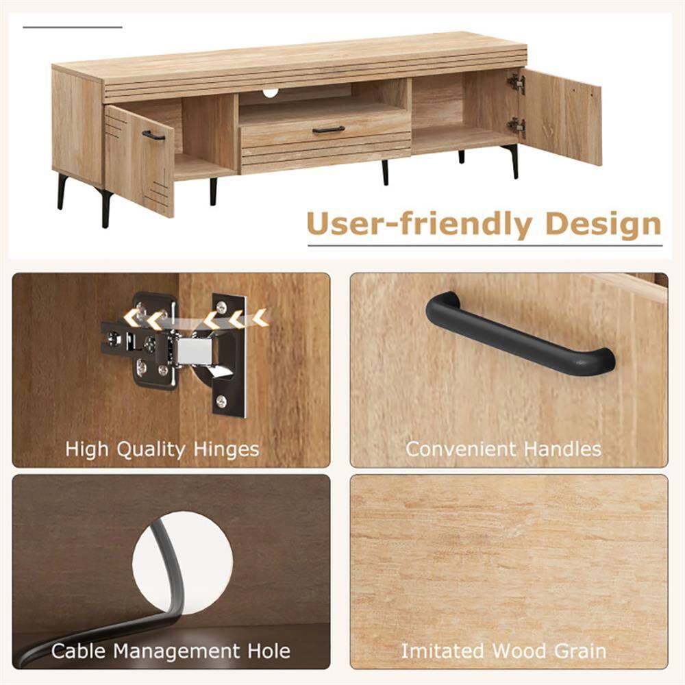 User-friendly Design

- High Quality Hinges
- Convenient Handles
- Cable Management Hole
- Imitated Wood Grain