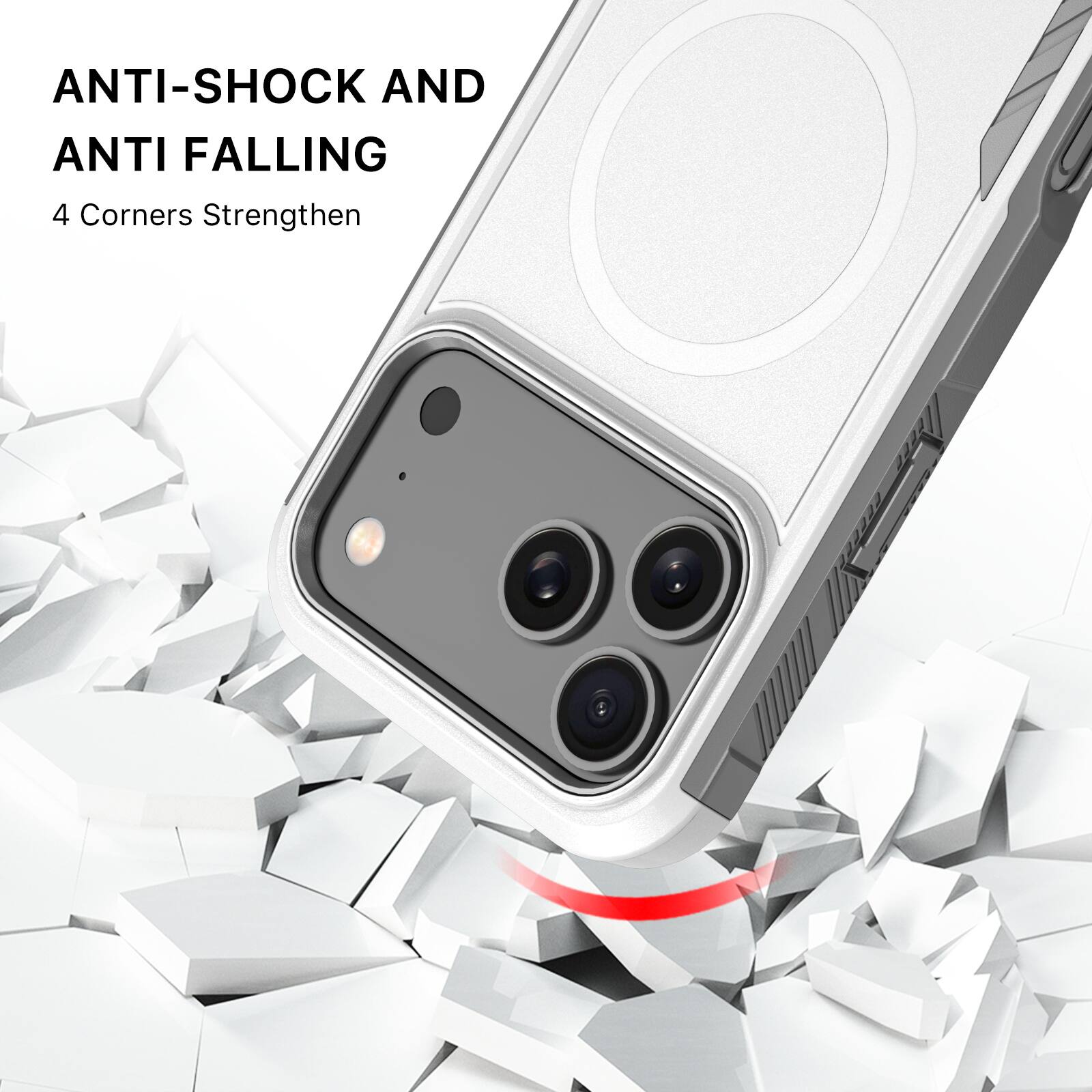 ANTI-SHOCK AND ANTI FALLING  
4 Corners Strengthen