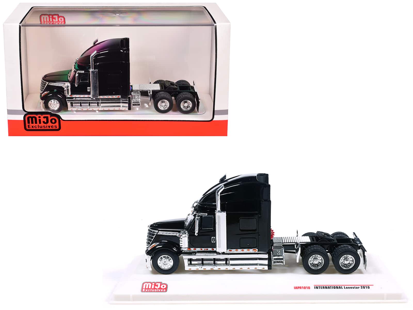 2010 International Lonestar Truck Tractor 1/64 Diecast Model by IXO Models - Black