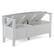 Alt View 11. Simpli Home - Adams Entryway Storage Bench With Backrest - White.