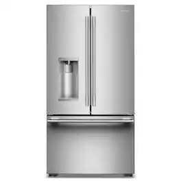 KitchenAid - Counter-Depth French Door Refrigerator with Intelligent Auto Fill - Stainless Steel
