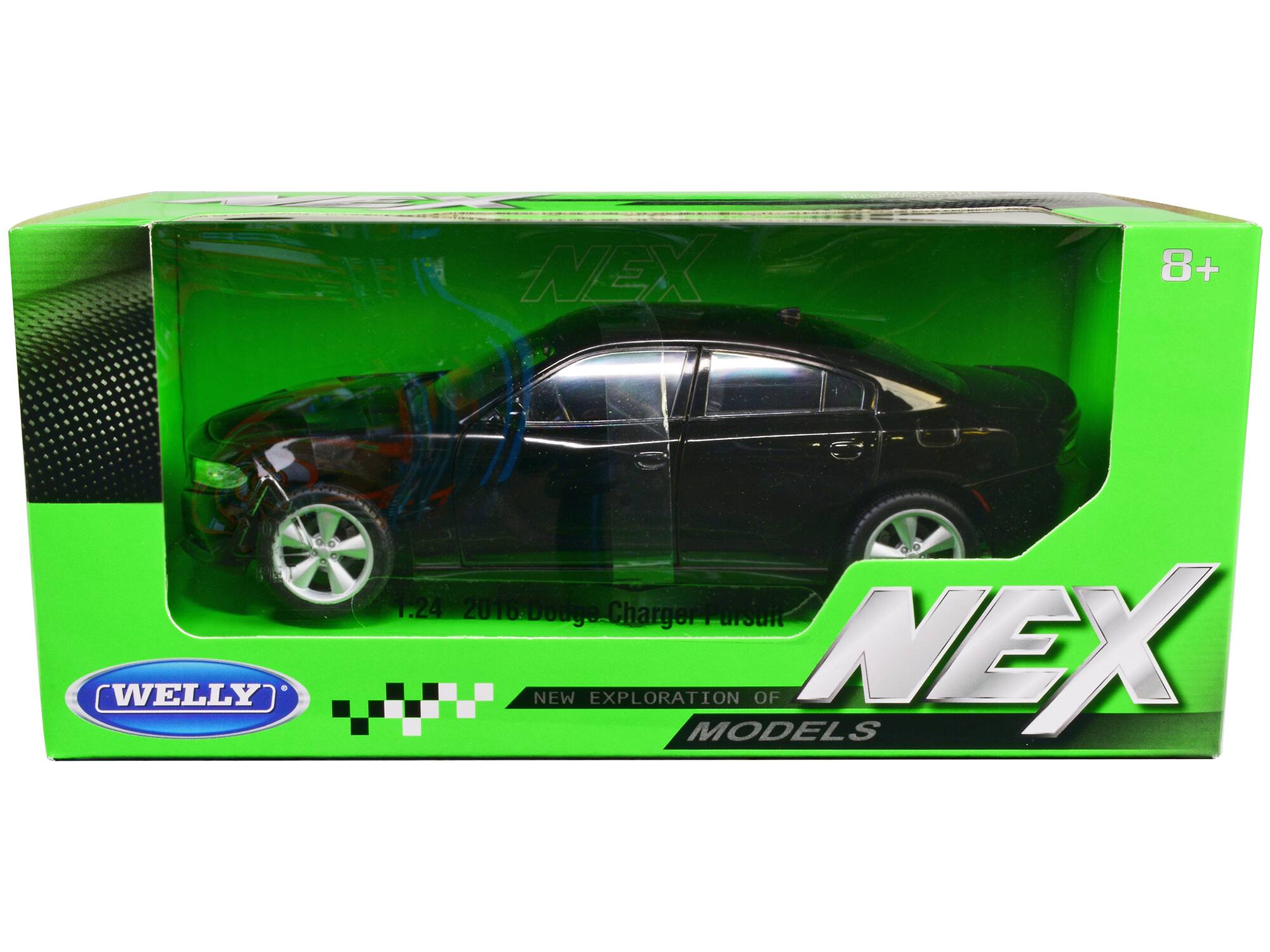 NEX 8+  
WELLY 1:24  
2016 Dodge Charger Pursuit  
NEW EXPLORATION MODELS