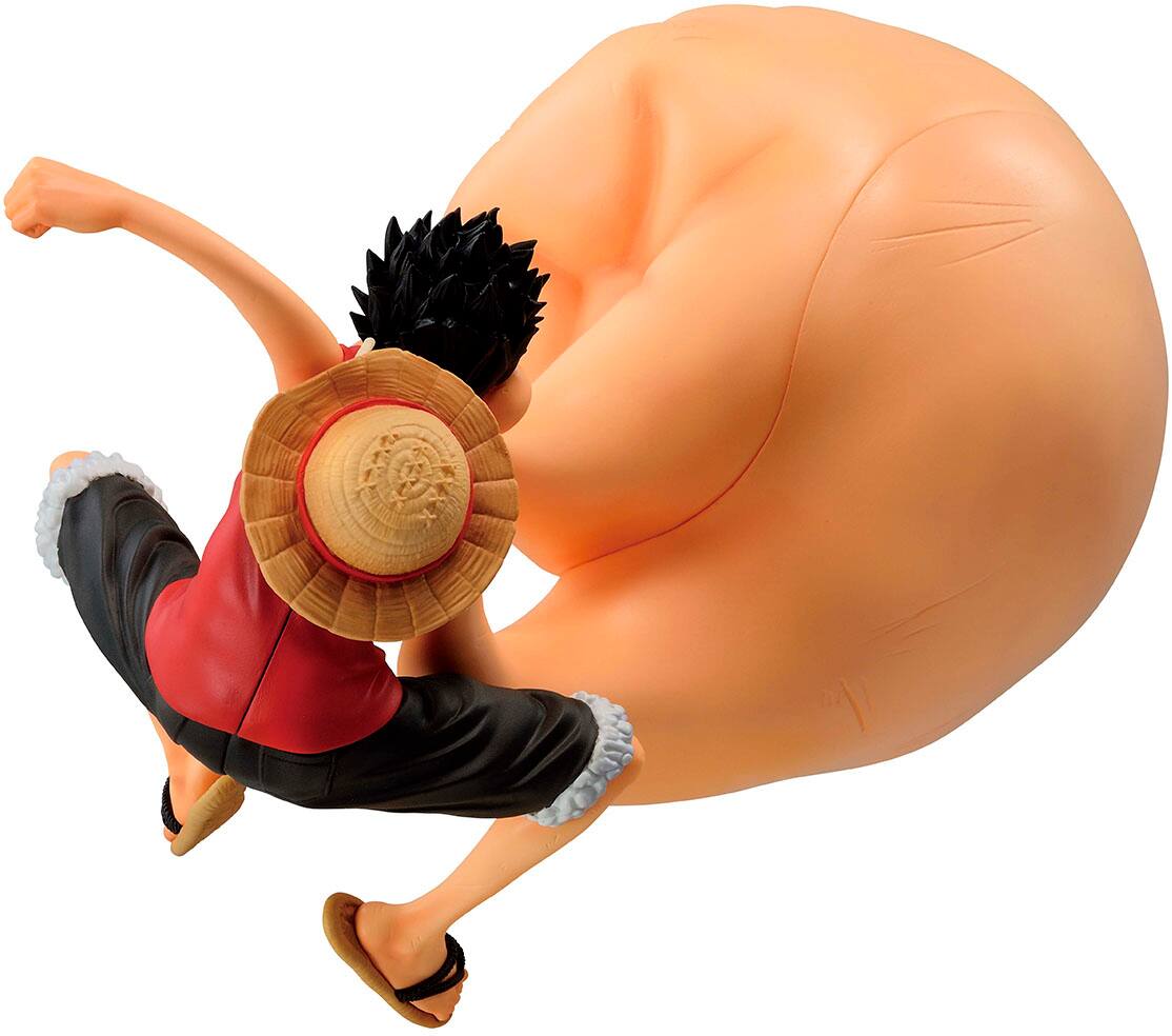 Angle. Bandai - Monkey D. Luffy Gear 3 - Road to King of the Pirates - One Piece - Masterlise Ichibansho 7.1" Figure.