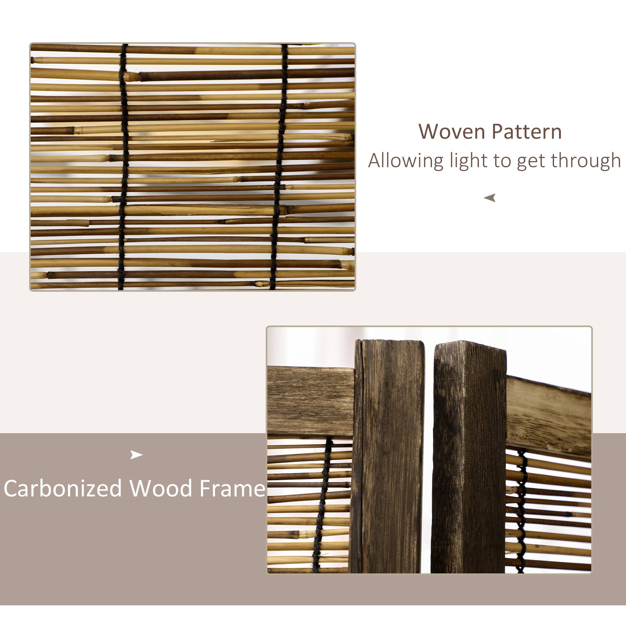 Woven Pattern: Allowing light to get through
Carbonized Wood Frame