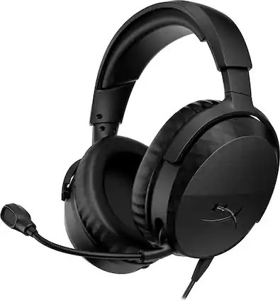 Front. HyperX - Cloud Stinger 3 Wired Gaming Headset w/ Adjustable Headband for PC, PS5, Xbox, Nintendo Switch, and Mobile - Black.