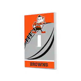 Keyscaper - Cleveland Browns Passtime Design Single Toggle Lightswitch Plate - Multicolor