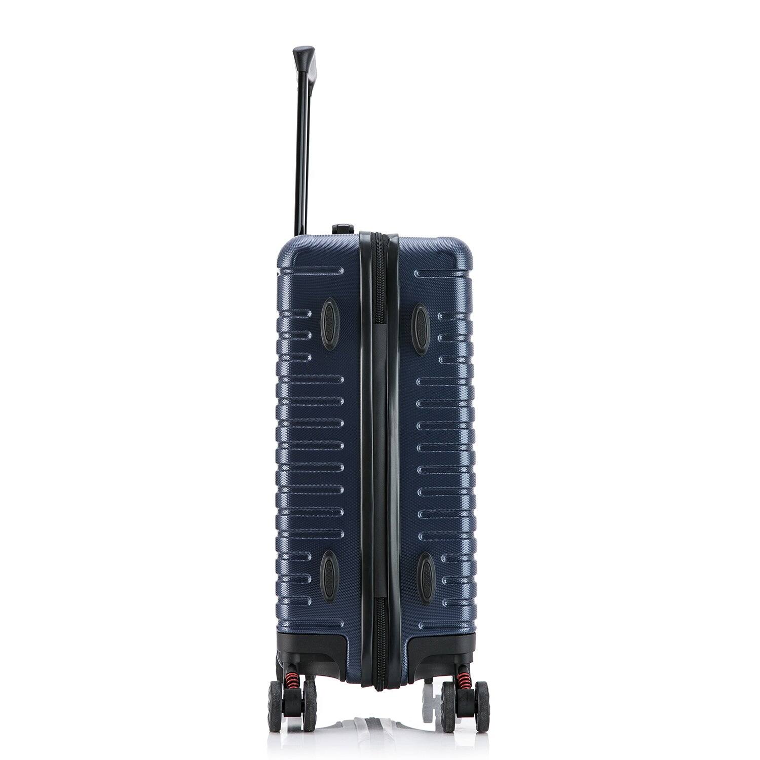 Alt View 3. InUSA - Deep lightweight hardside spinner luggage 20" carry-on - BLUE.