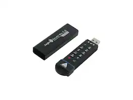 Apricorn - 480GB Aegis Secure Key 3.0 - USB 3.0 Flash Drive - 256-bit AES - TAA Compliant - Black