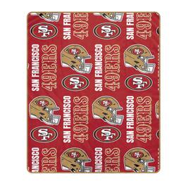 Pegasus - San Francisco 49ers 50" x 60" Homefield Stacked Logos Ultra Soft Blanket - Multicolor