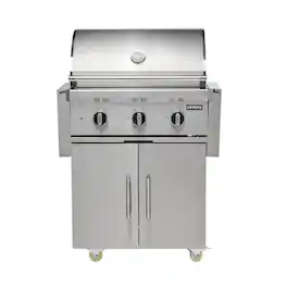 30" Coyote Outdoor Living C-Series Liquid Propane Gas (LP) Grill on Cart - Stainless Steel