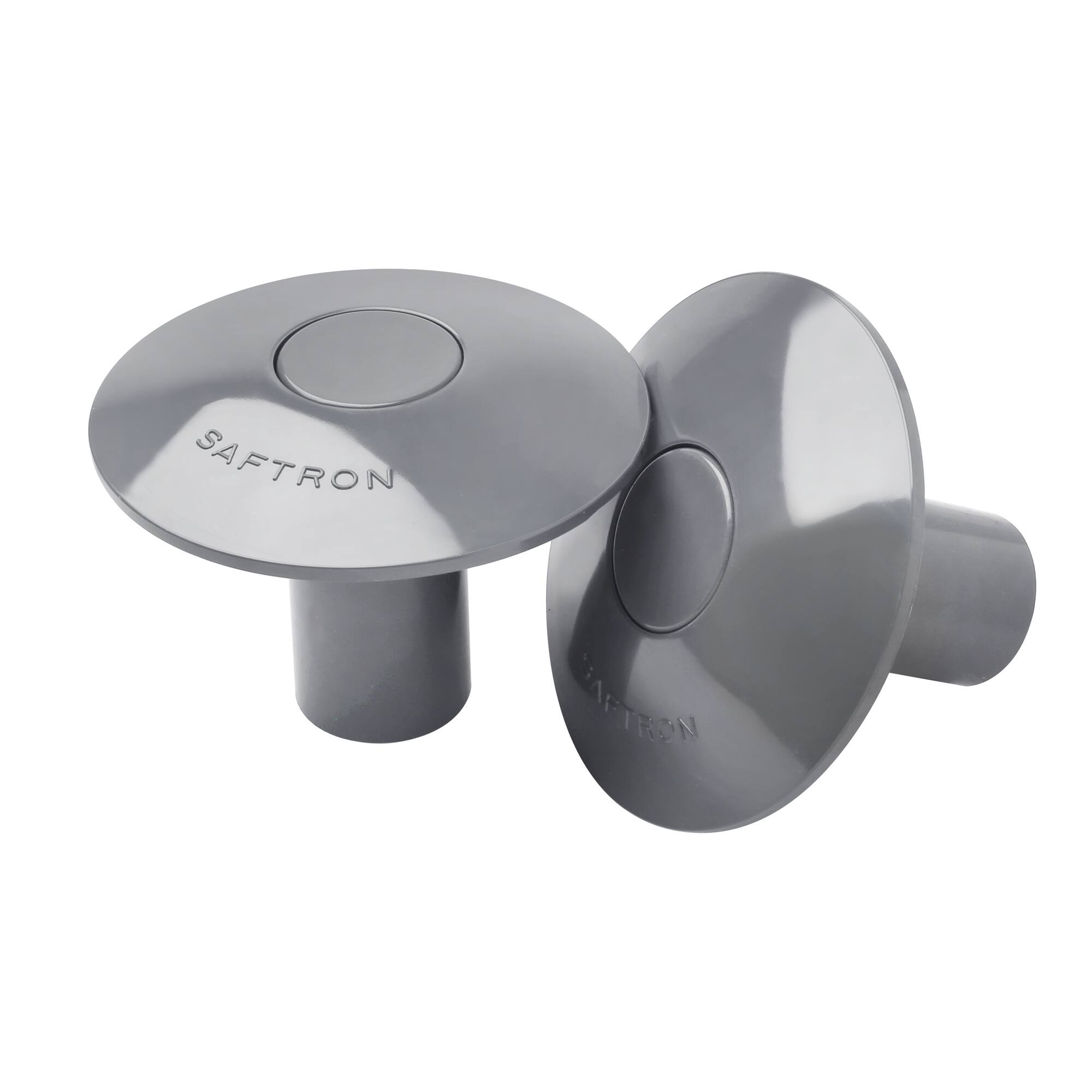 Saftron - Swimming Pool & Spa Ladder Railing Anchor Socket Cover, Gray (1 Pair)