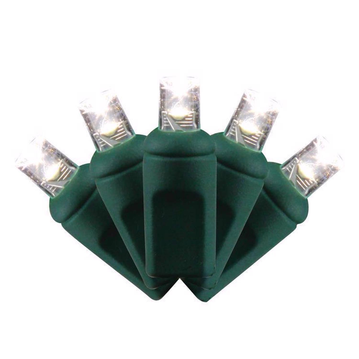 Left. Celebrations - Celebrations LED Grand Mini Pure White 50 ct String Christmas Lights 25 ft..