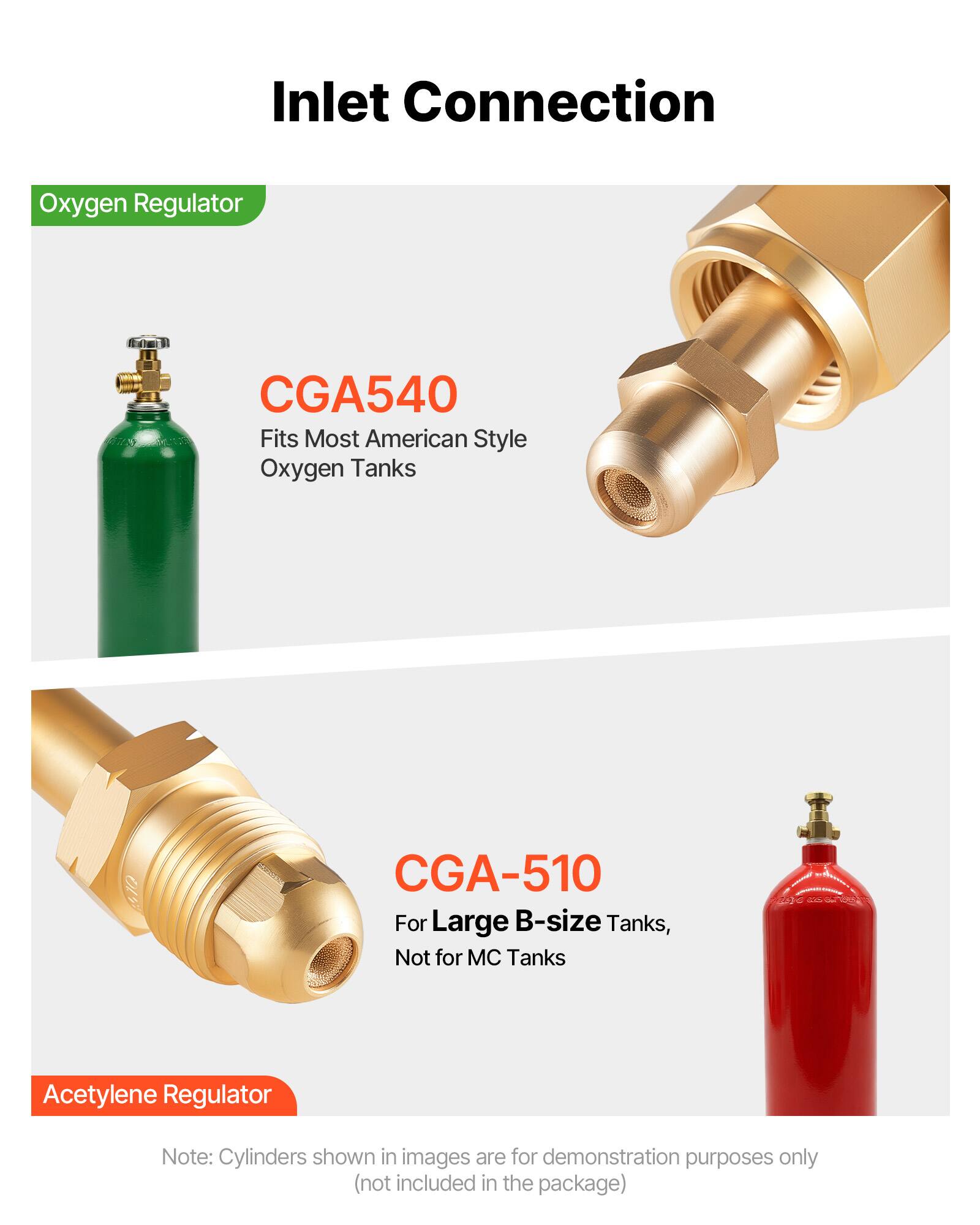 VEVOR Oxygen Acetylene Regulator Set, Oxy Acetylene Regulators, 0 ...