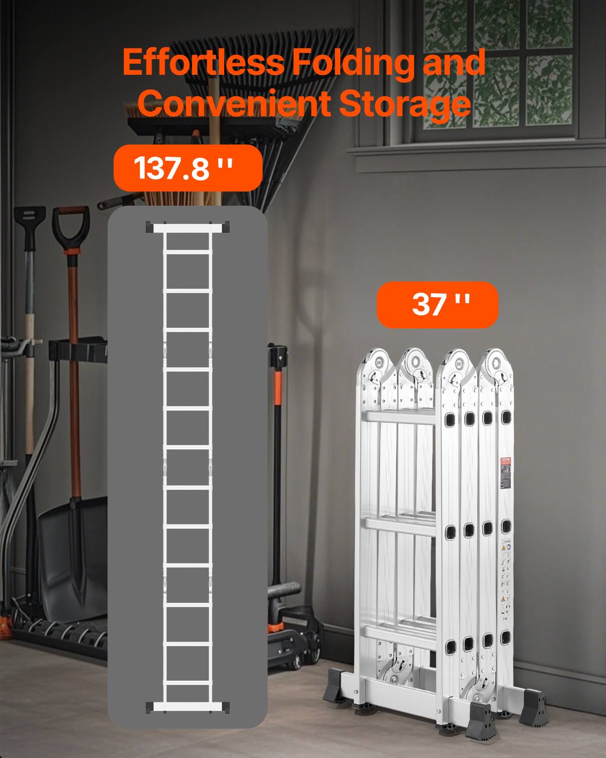 Effortless Folding and Convenient Storage

137.8"

37"