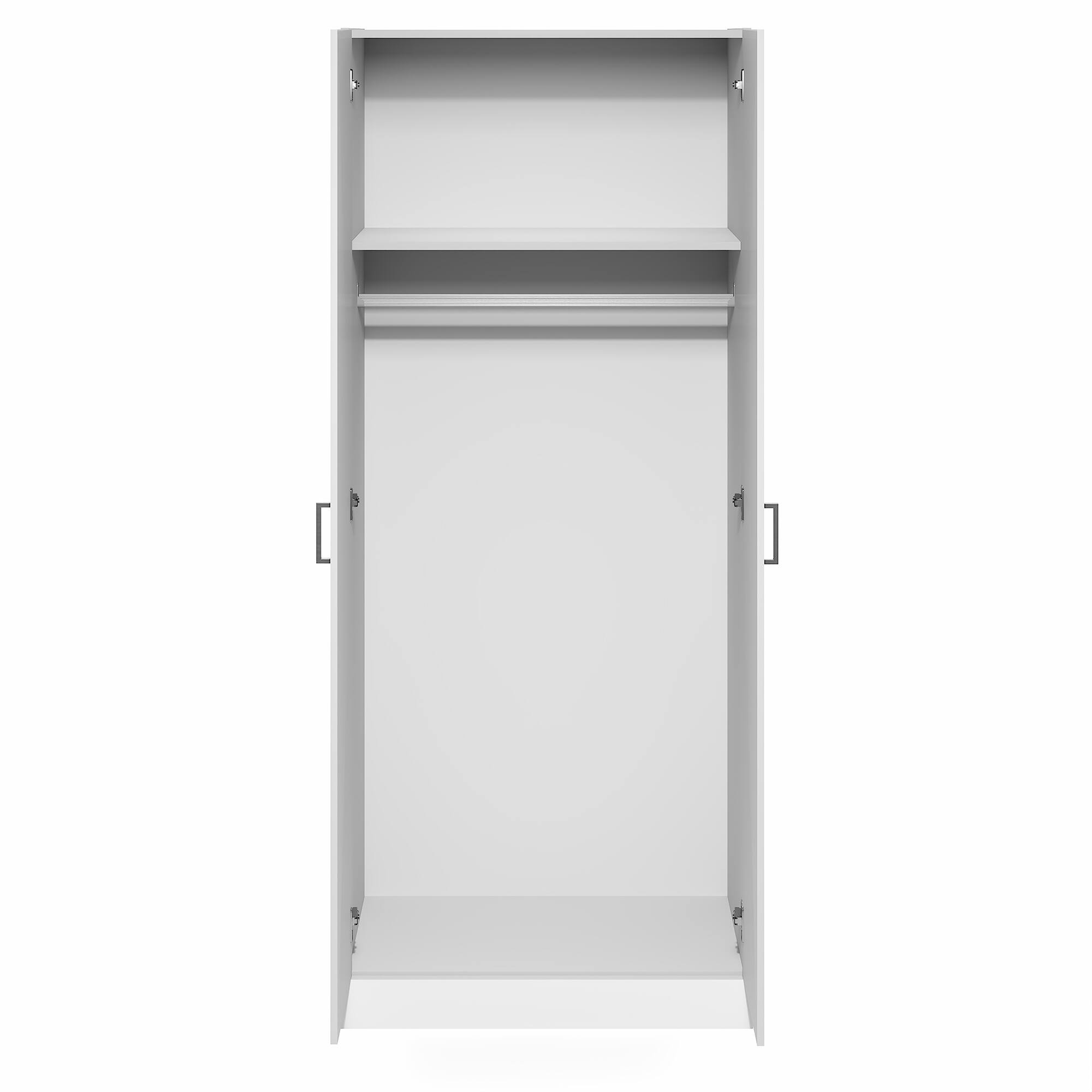 Alt View 8. Furinno - Robin Wardrobe Cabinet, Wardrobe Closet with Hanging Rod - White.