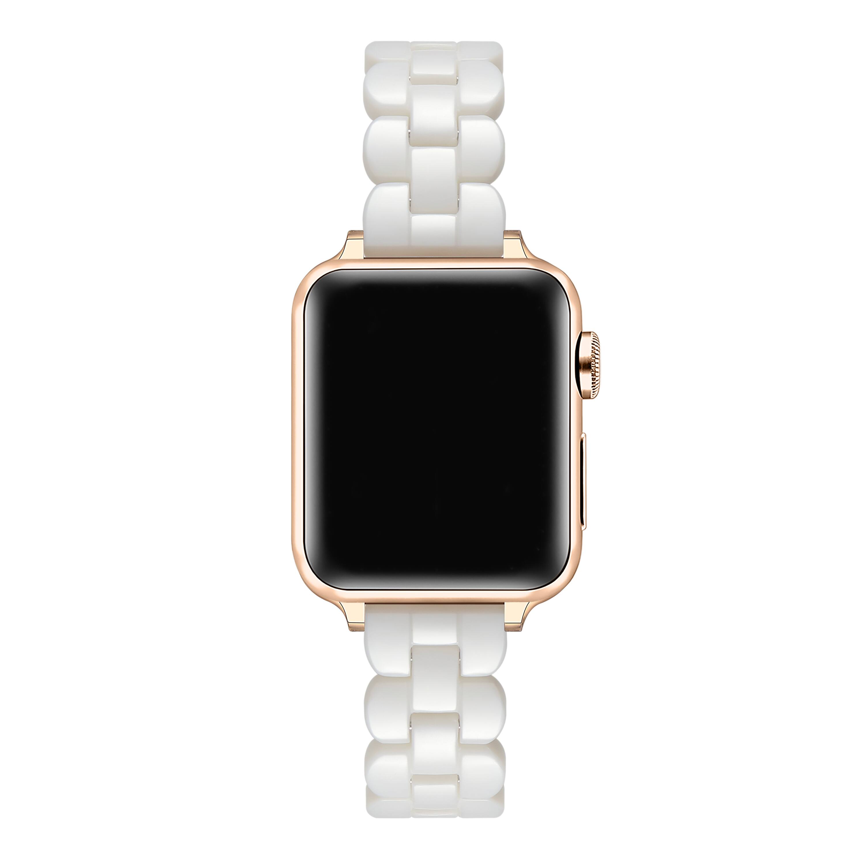Back. Posh Tech - Elle Resin Link Band for Apple Watch - White.