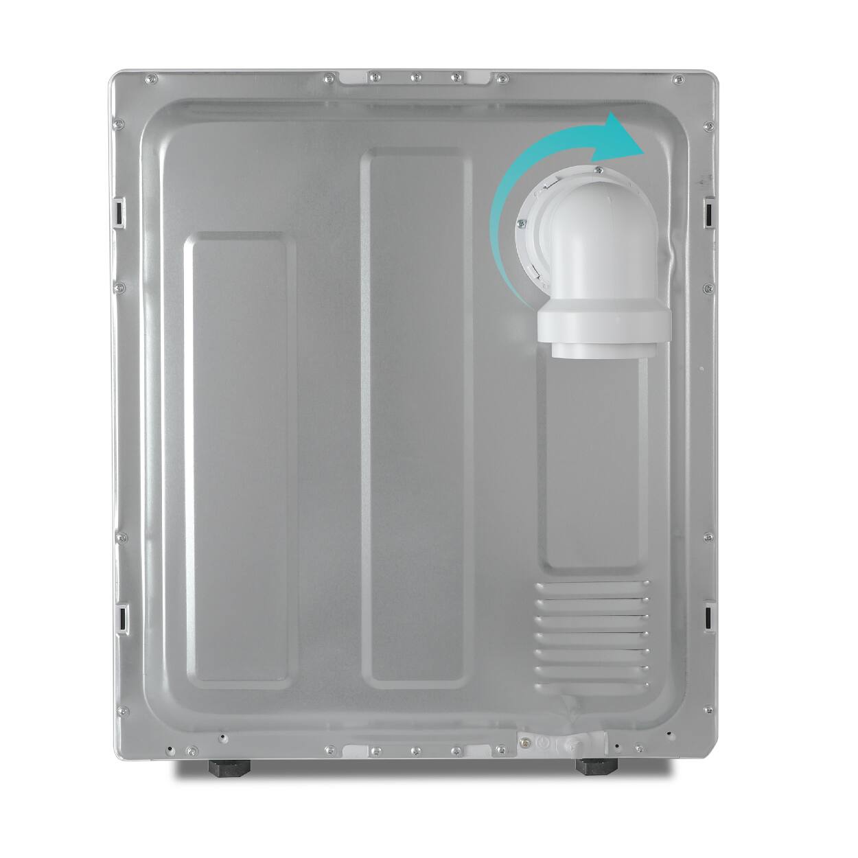 Alt View 13. Black+Decker - 1.5 Cu.Ft. Stackable Smart Electric Dryer with Standard Wall Outlet - White.