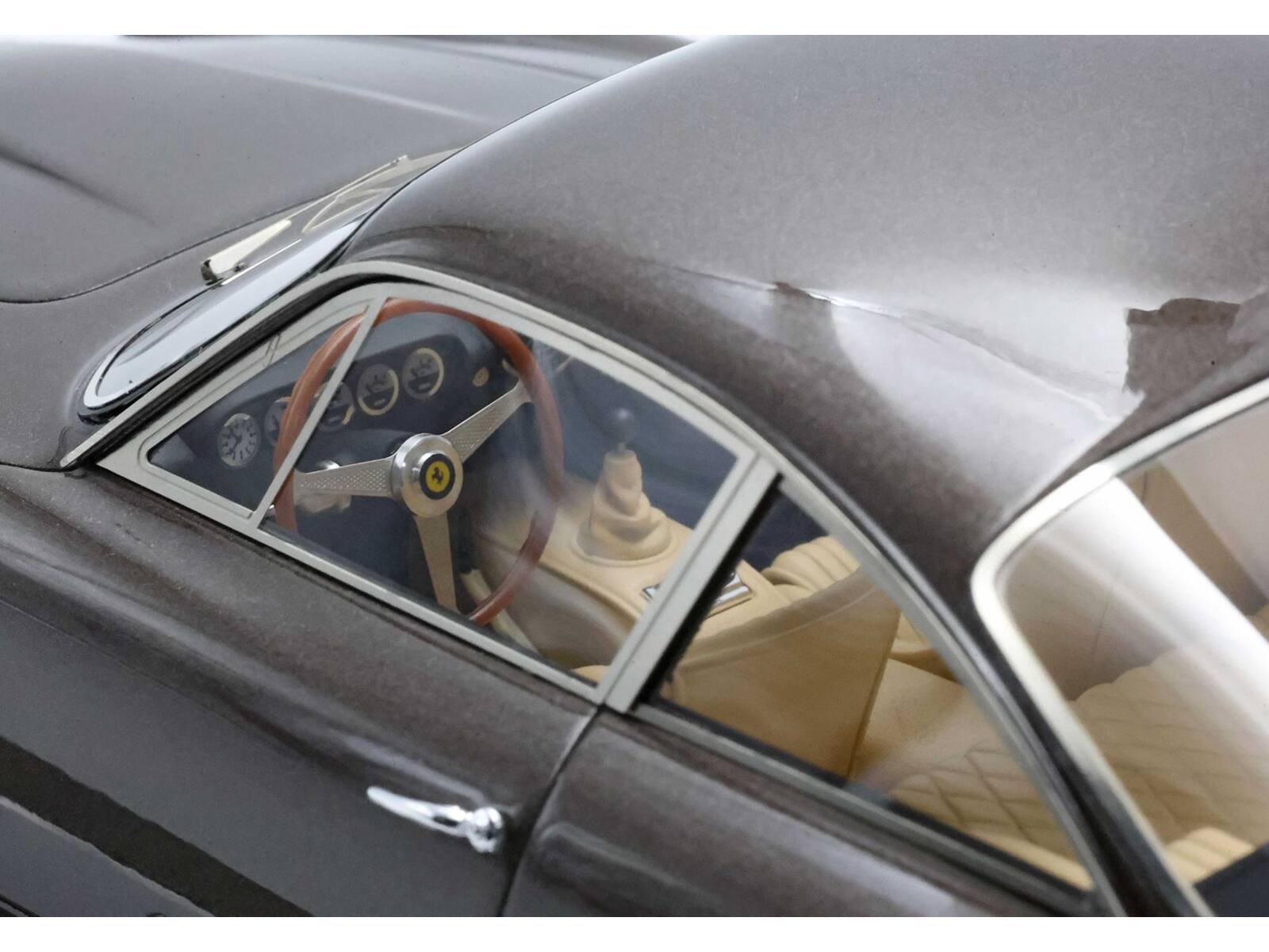 Alt View 2. BBR - Ferrari 250 GT Lusso Brown Metallic "S/N 4891 GT Steve McQueen" With Display Case Limited Ed 1/18 Model Car by BBR.