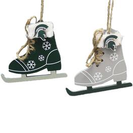 The Memory Company - Michigan State Spartans Two-Pack Ice Skate Ornament Set - Multicolor