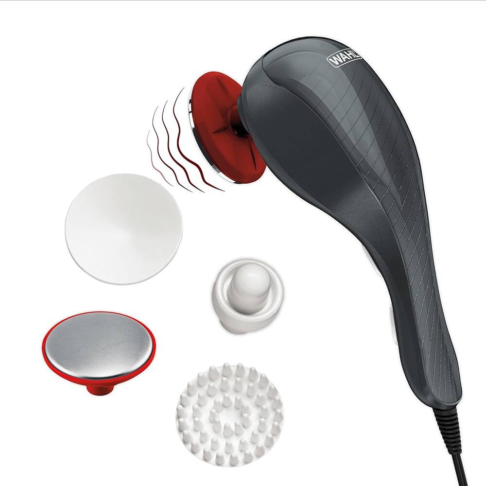 Front. Schertz - Corded Heated Handheld Massager, 2 Speeds for Neck, Shoulder & Back Relief.