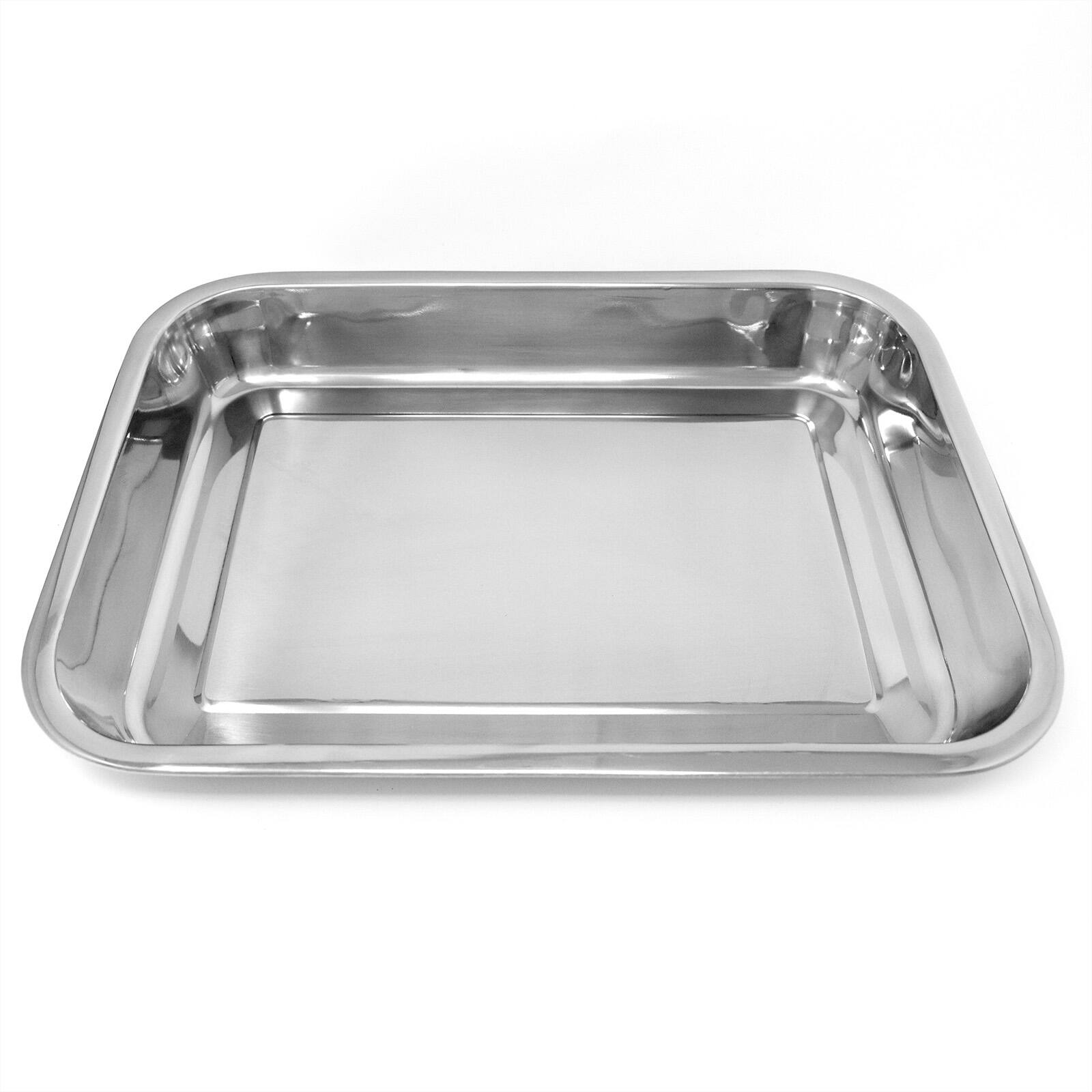 Alt View 2. Norpro - Stainless Steel 16 Inch Roast & Lasagna Pan, Heavy Duty, 2" Depth - Silver.
