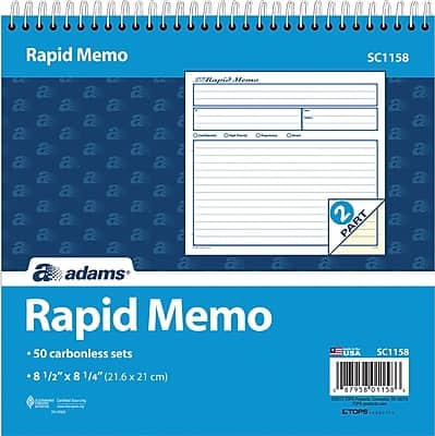 "Adams - Accounting Journal, 8.5"" x 7.25"", 50 Sheets/Book (SC1158) - White" price history on PriceWatchPro