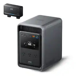 Anker - SOLIX S2000 Portable Power Station w/ Alternator Charger,Peak 3,000W Battery Solar Generator for Emrgency&Home Backup (2010 Wh Capacity)