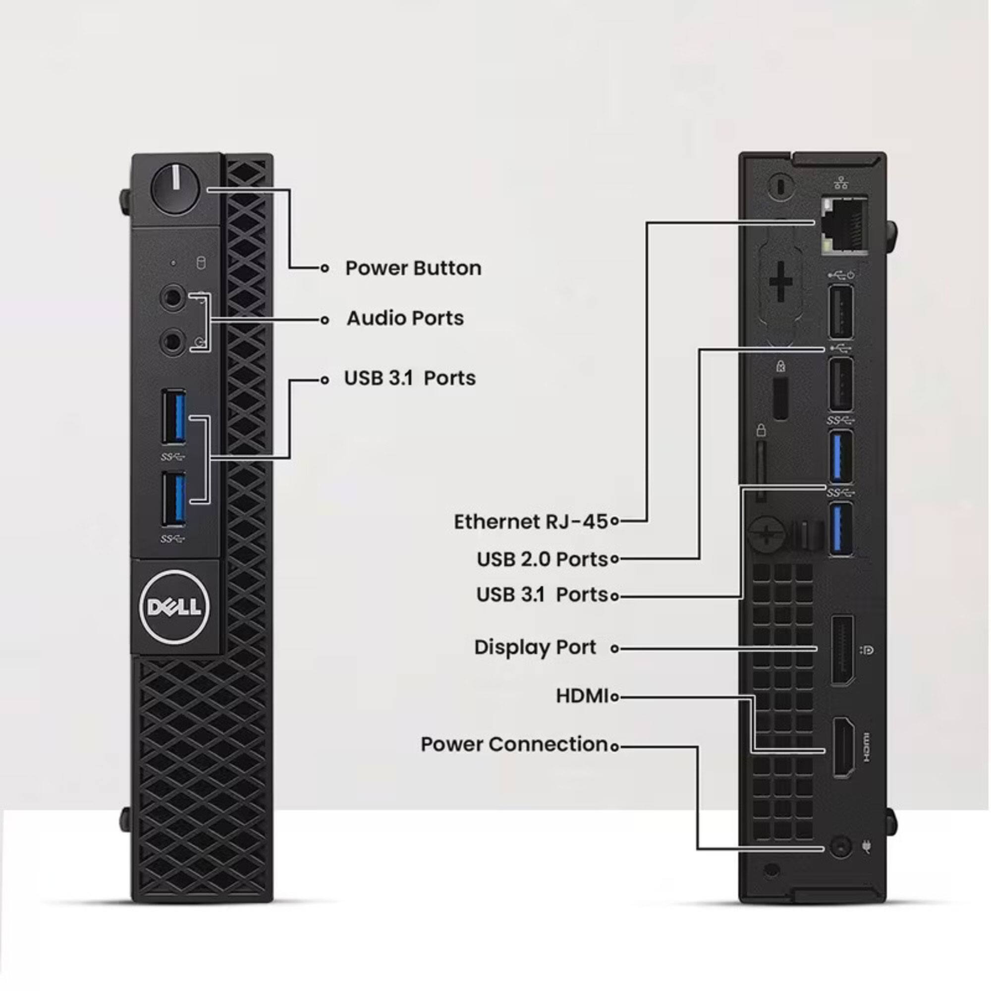 Dell Refurbished Excellent OptiPlex 3060 TIny Desktop PC | Intel