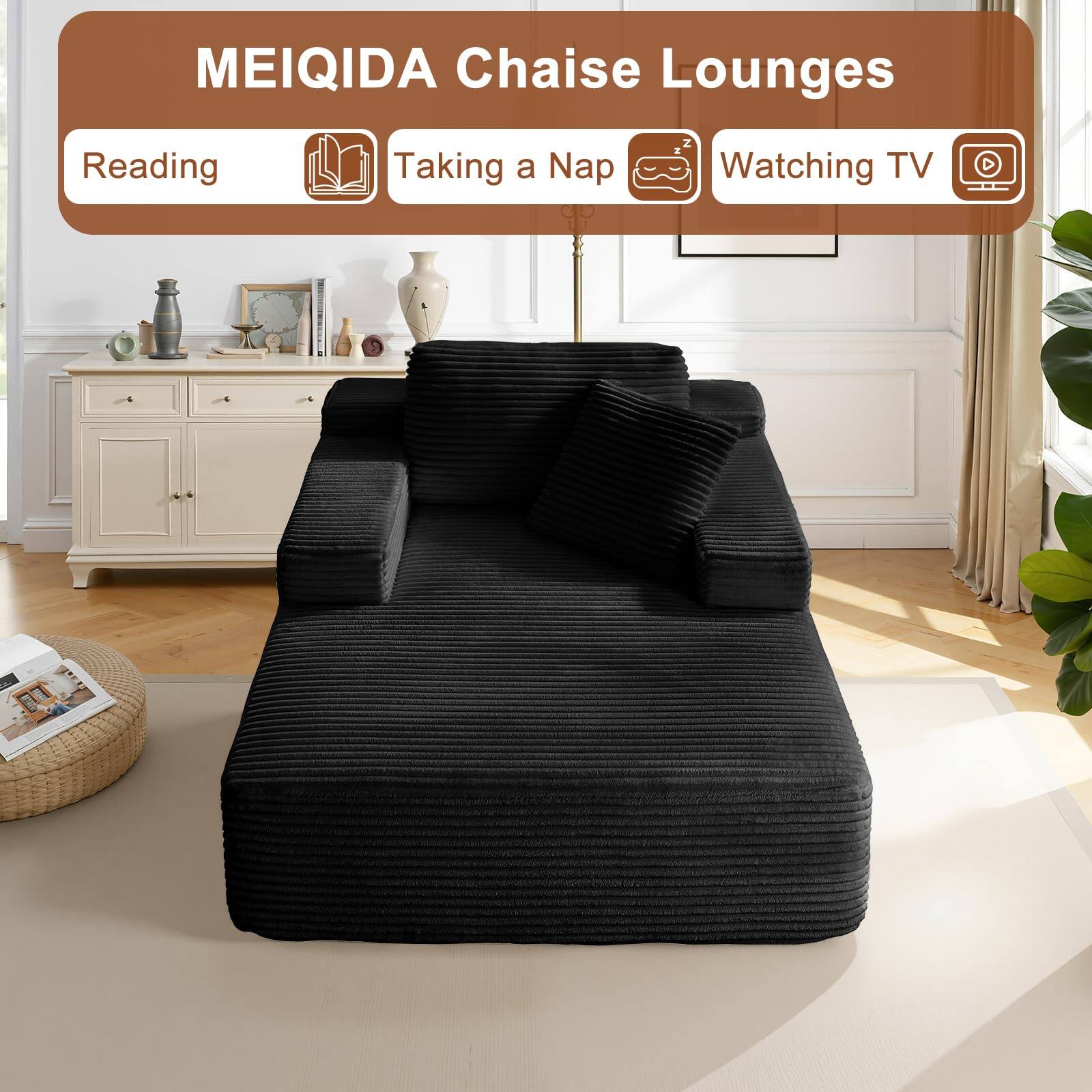 MEIQIDA Chaise Lounges

- Reading
- Taking a Nap
- Watching TV