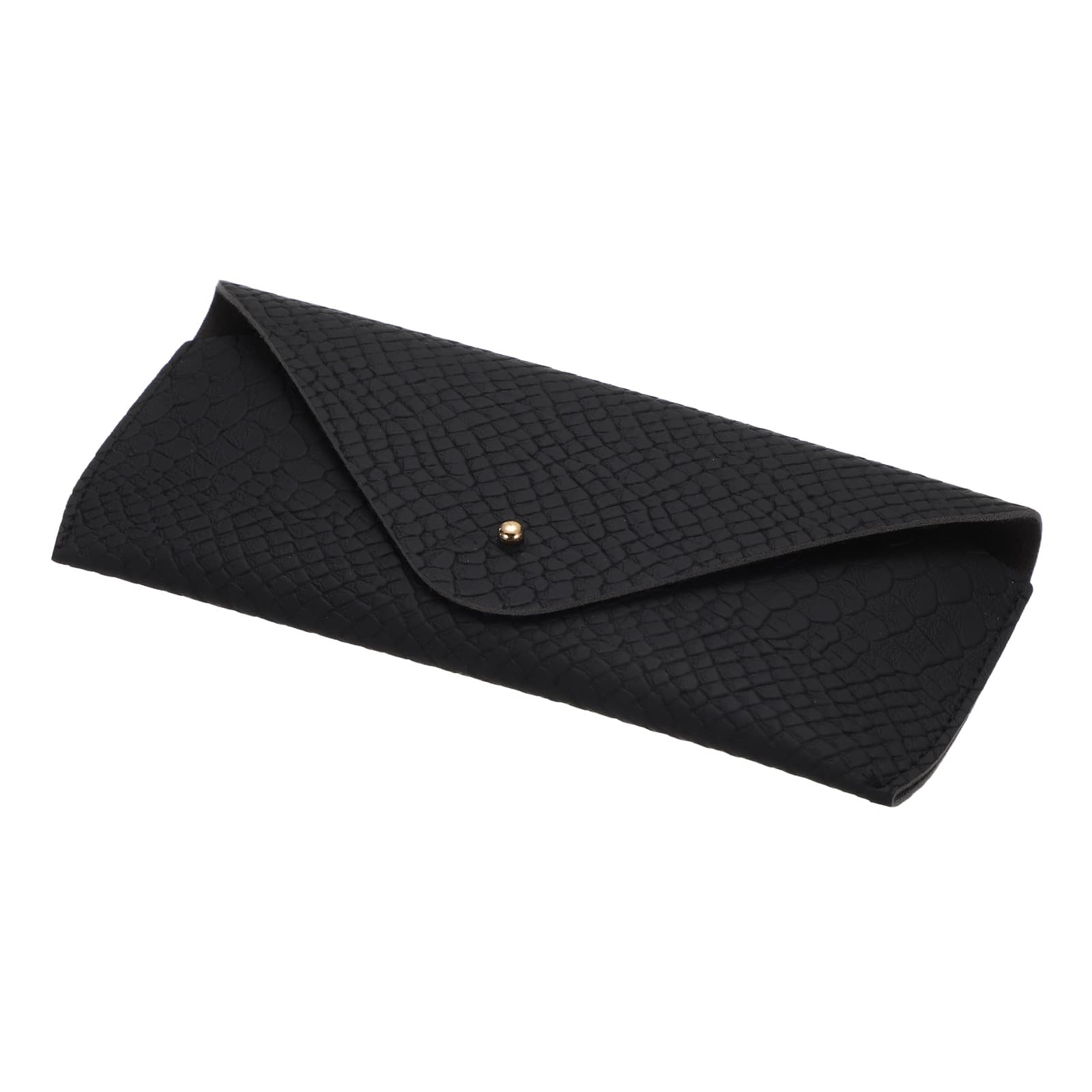 Unique Bargains - Leather Glasses Case, Soft Sunglass Pouch w/ Microfiber, Portable Eyeglass Storage Bag for Women & Men - Black price history on PriceWatchPro