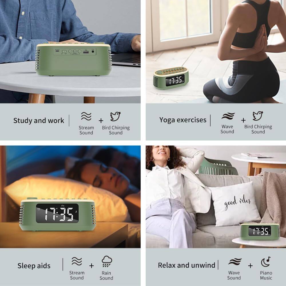 - Study and work: Stream Sound + Bird Chirping Sound
- Yoga exercises: Wave Sound + Bird Chirping Sound
- Sleep aids: Stream Sound + Rain Sound
- Relax and unwind: Wave Sound + Piano Music