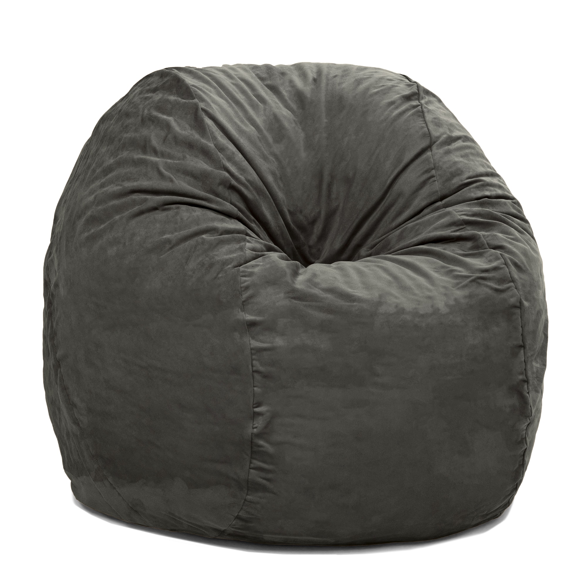 Jaxx - 4 ft Round Bean Bag Chair for Adults - Charcoal