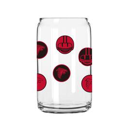 Logo Brands - Atlanta Falcons 16oz. Smiley Can Glass - Multicolor