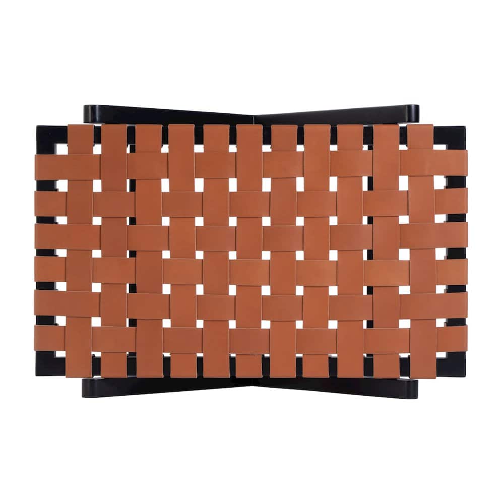Butler Specialty - Cipriani 24 in. W Leather & Wood Luggage Rack - Orange,Black price history on PriceWatchPro