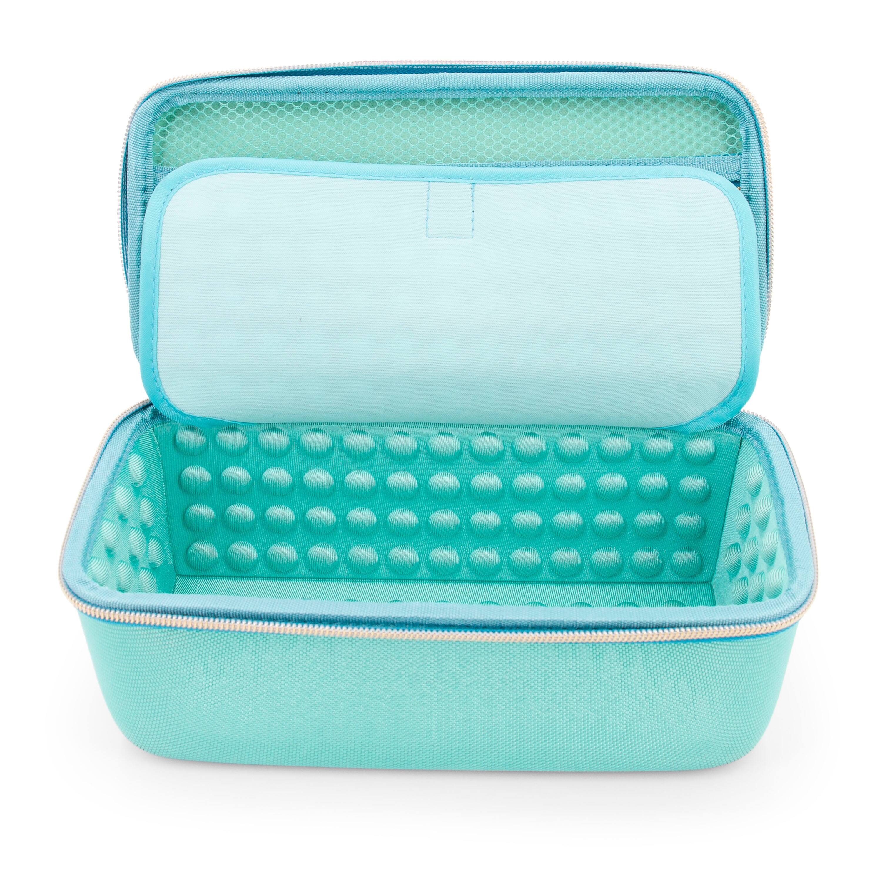 Alt View 2. CASEMATIX - Travel Case Fits Dwarf Mini Smart Telescope and Smart Telescope Accessories - Astronomy Equipment Storage - Turquoise.