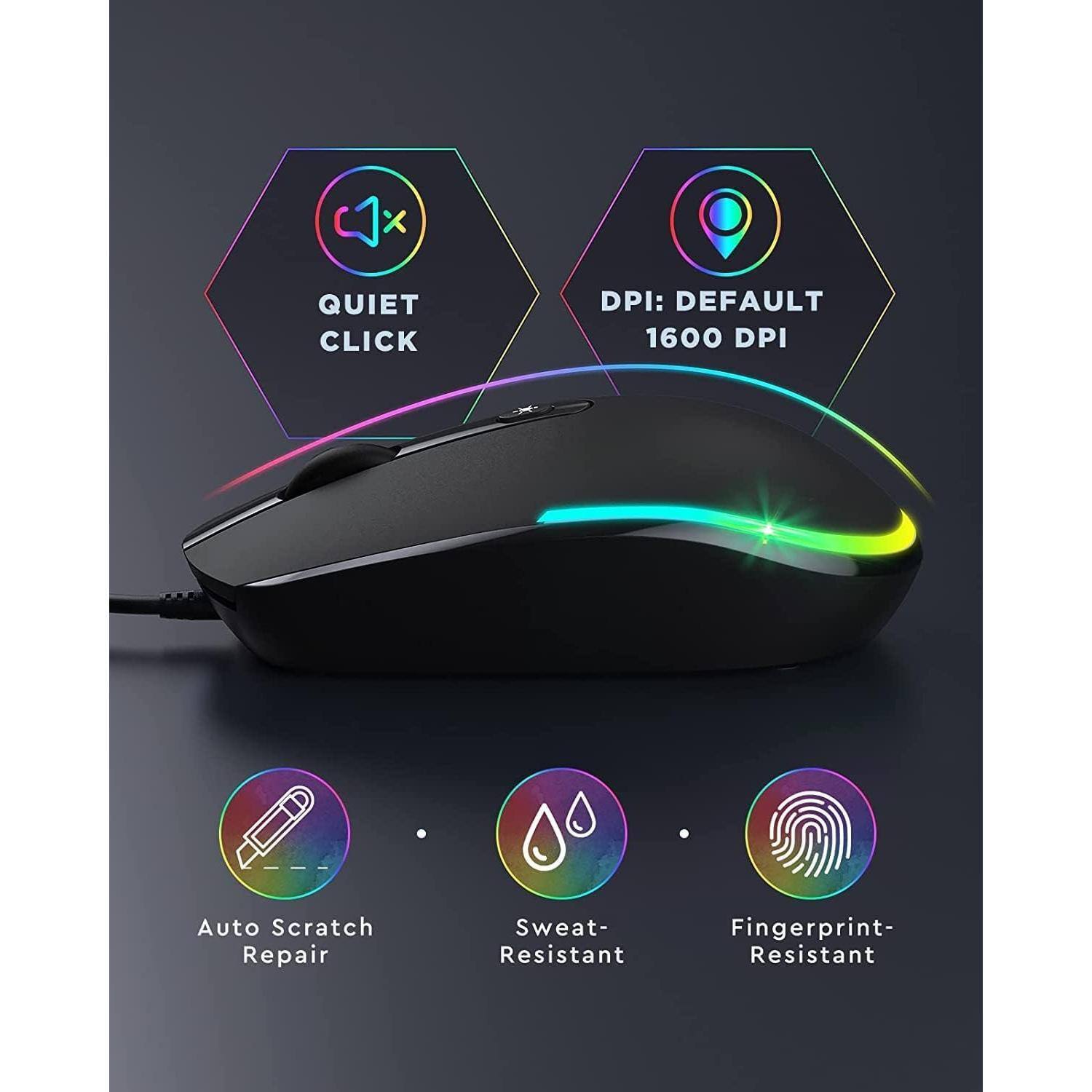 QUIET CLICK

DPI: DEFAULT 1600 DPI

Auto Scratch Repair

Sweat-Resistant

Fingerprint-Resistant