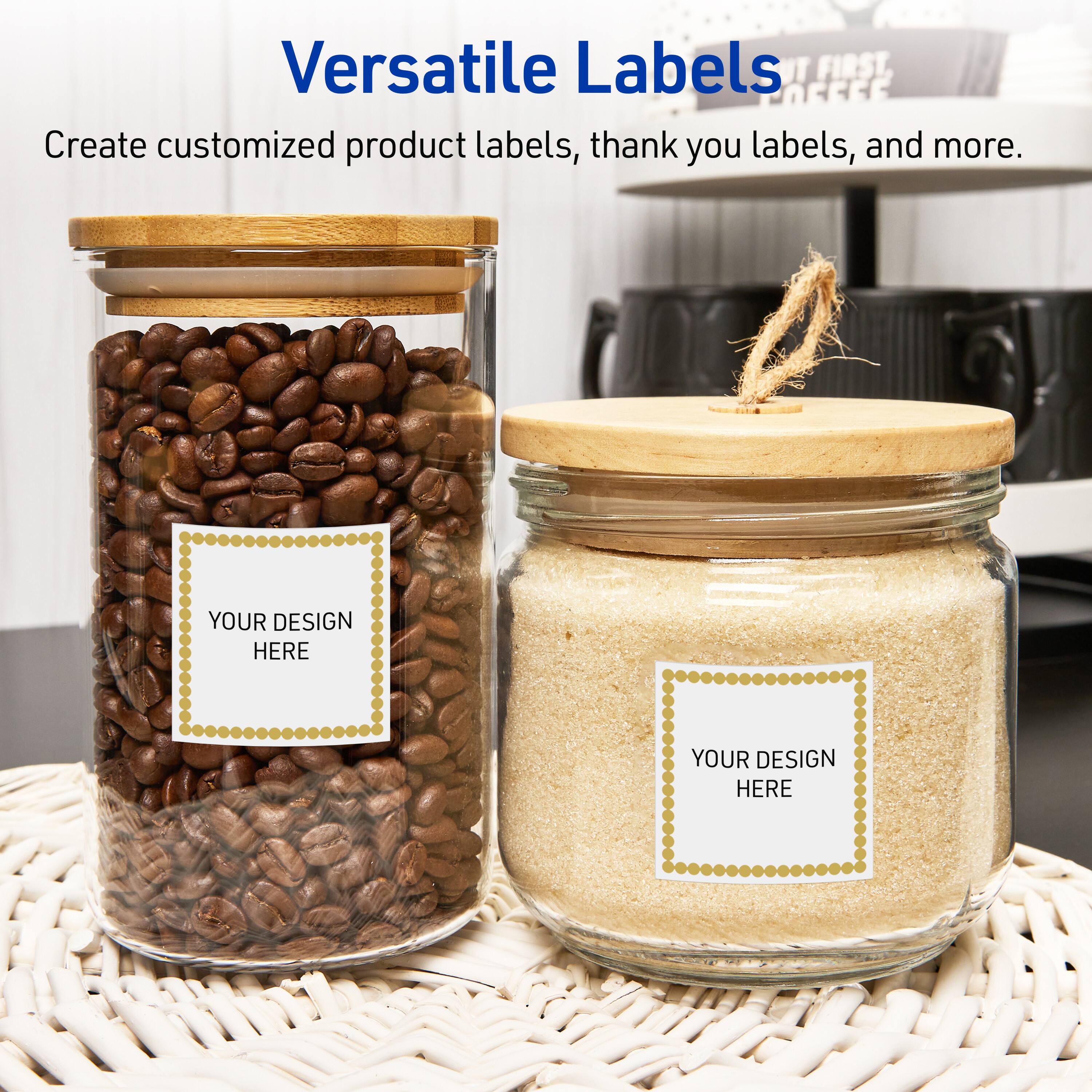 Versatile Labels

Create customized product labels, thank you labels, and more.

YOUR DESIGN HERE