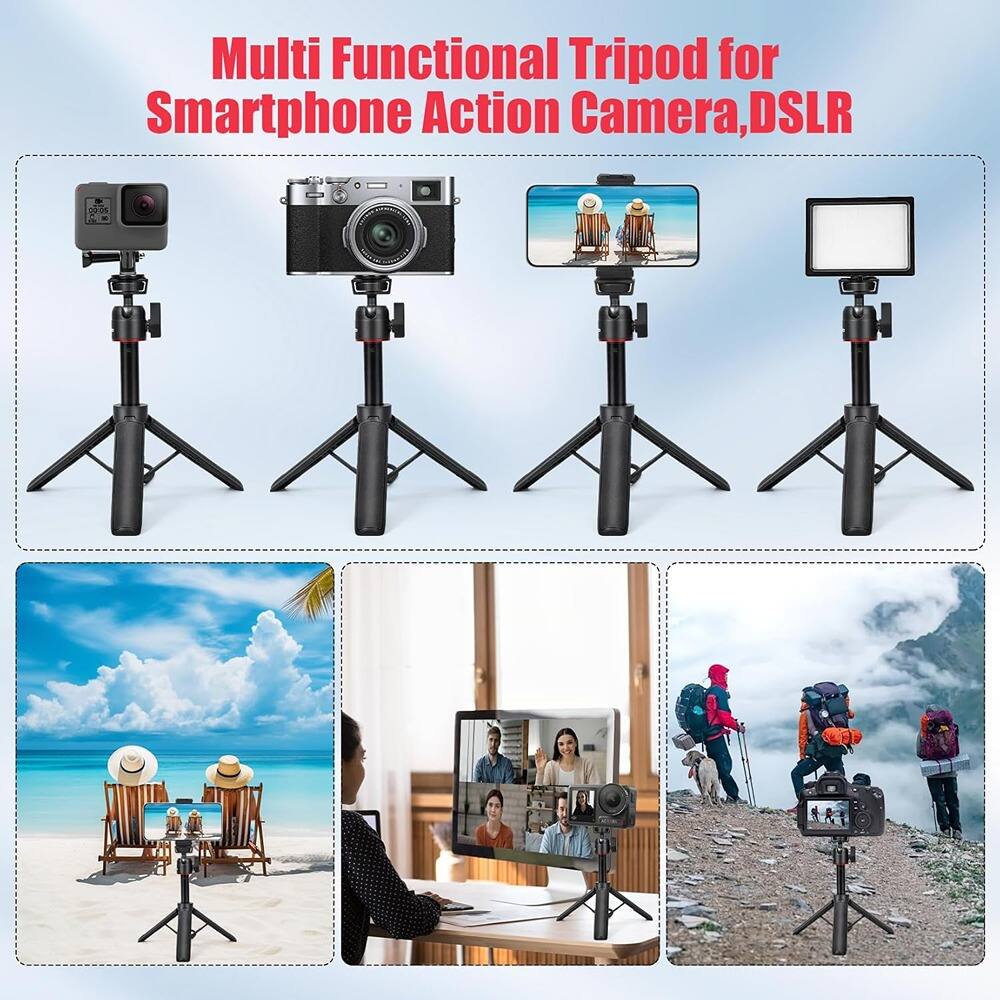 Multi Functional Tripod for Smartphone Action Camera, DSLR