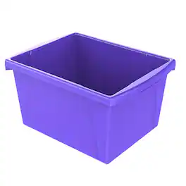 Storex - 4 Gallon Storage Bin, Purple