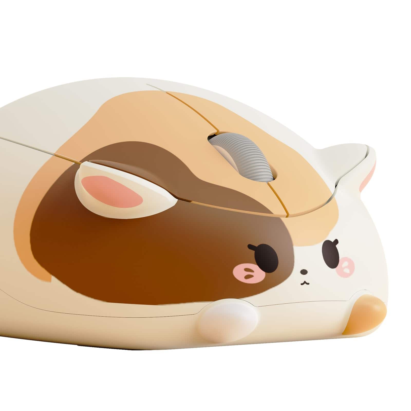 PO3TICJUNKI3 - Cat Theme Gaming Mouse Tri-mode Bt3.bt5.4g Cute Optical Cordless Mice Compatible With Macwin - Wired - Calico Cat